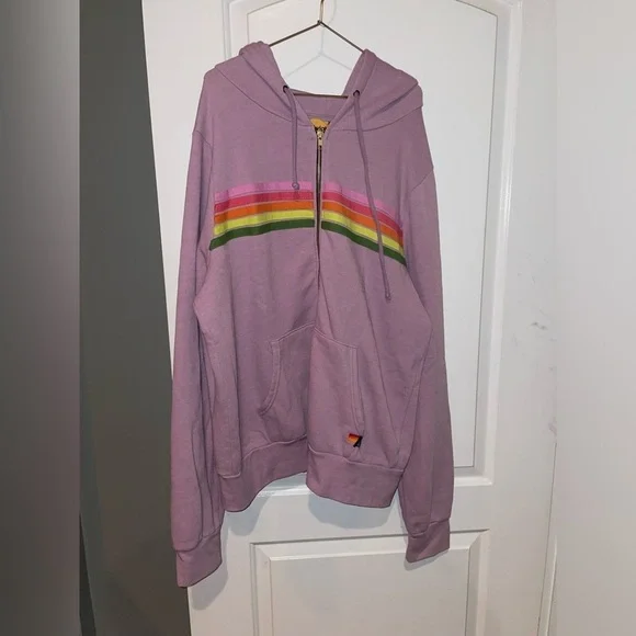 Aviator Nation 5 Stripe Hoodie Zip up Sweatshirt ๐๐ size XL - Picture 12 of 16